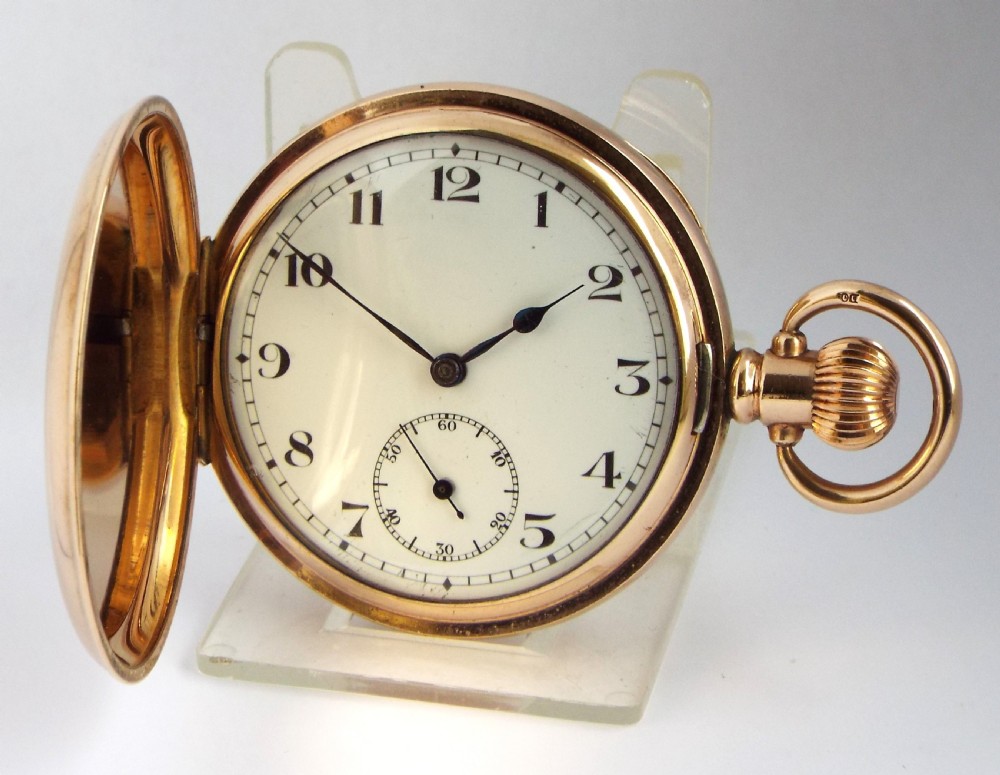 1920s Swiss full hunter pocket watch.