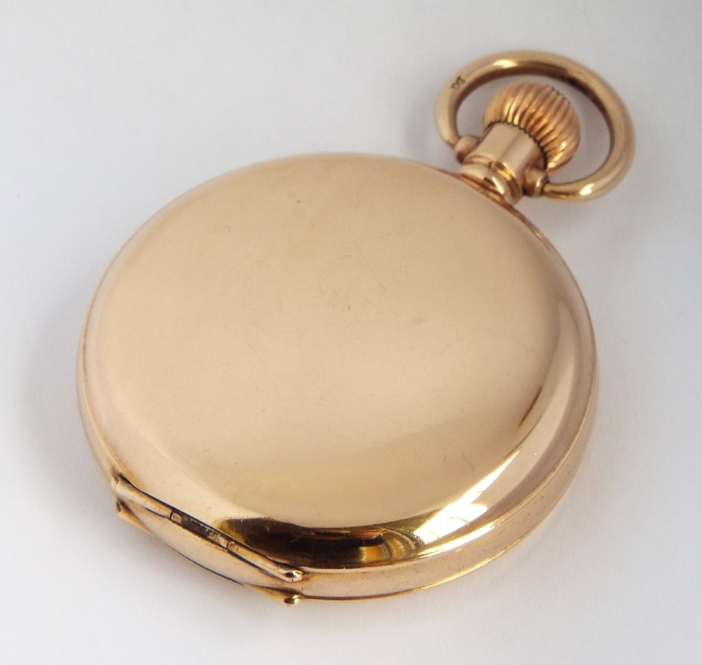 1920s Swiss full hunter pocket watch. View II