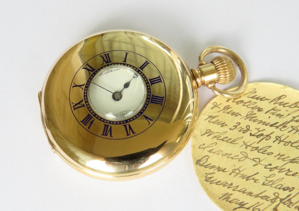 Waltham Traveler full hunter pocket watch, 1912 View II