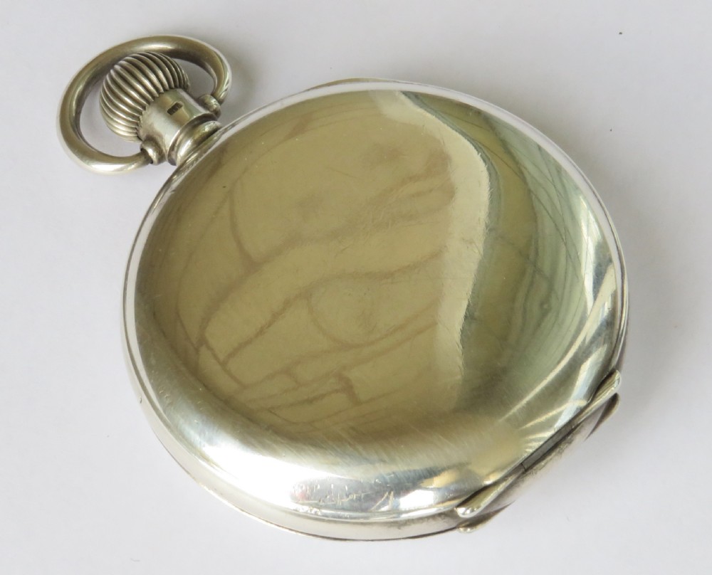 1930s silver Vertex half hunter pocket watch for Mappin View VII