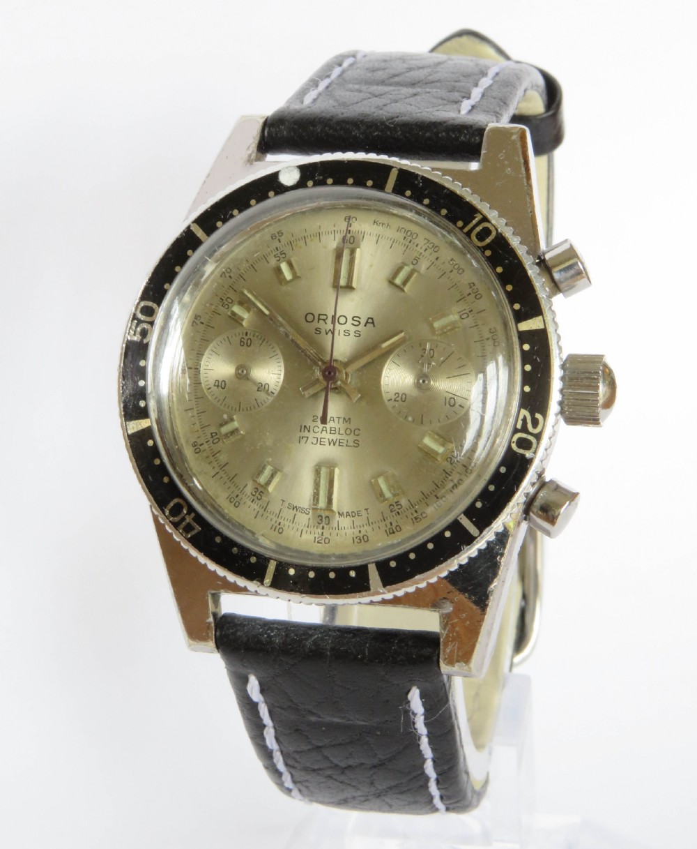 Gents 1960s Oriosa Diver’s Chronograph Wrist Watch