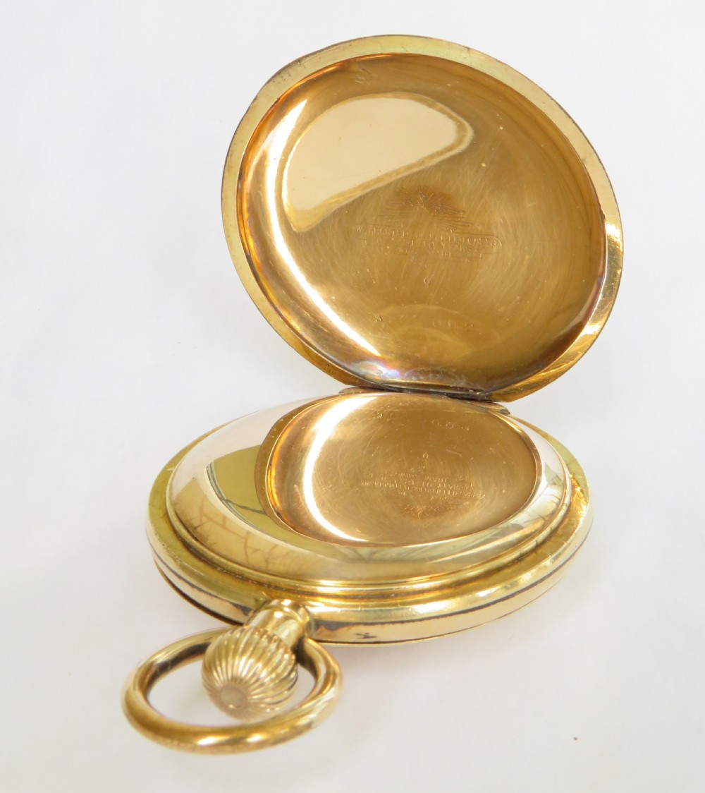 Antique Omega half hunter pocket watch View IV