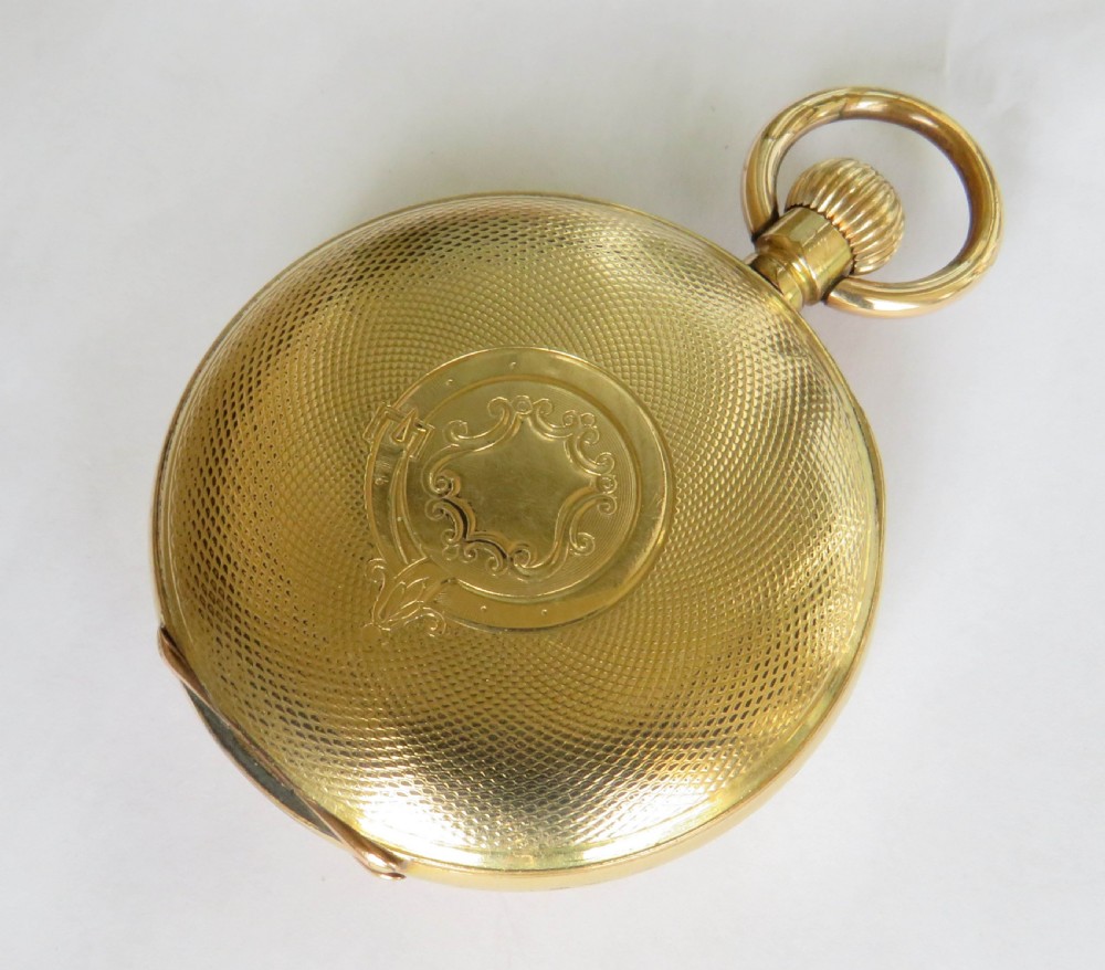 Antique Omega half hunter pocket watch View VI