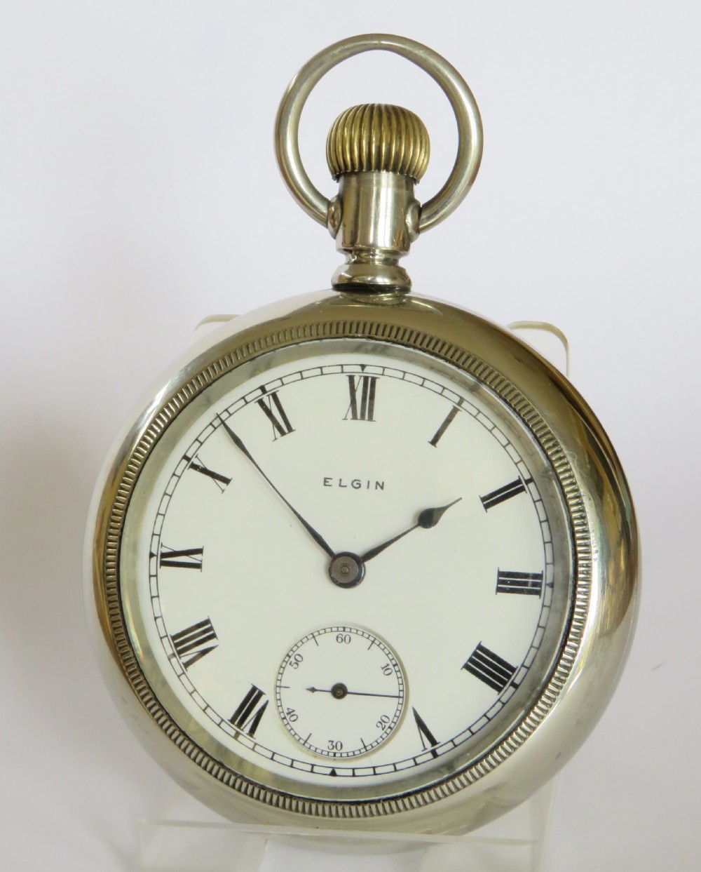 Antique Elgin pocket watch and chain View II