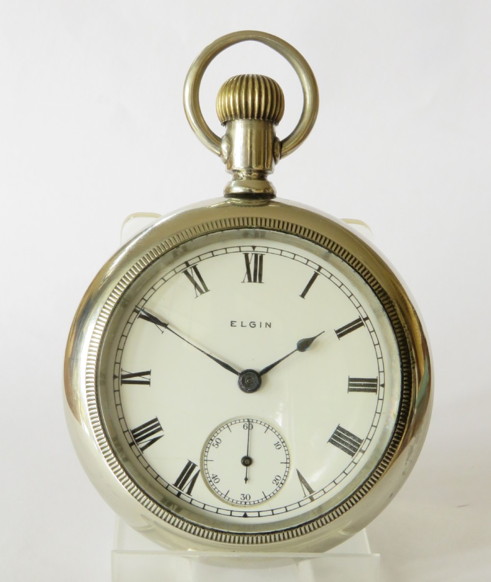 Antique Elgin pocket watch and chain View III