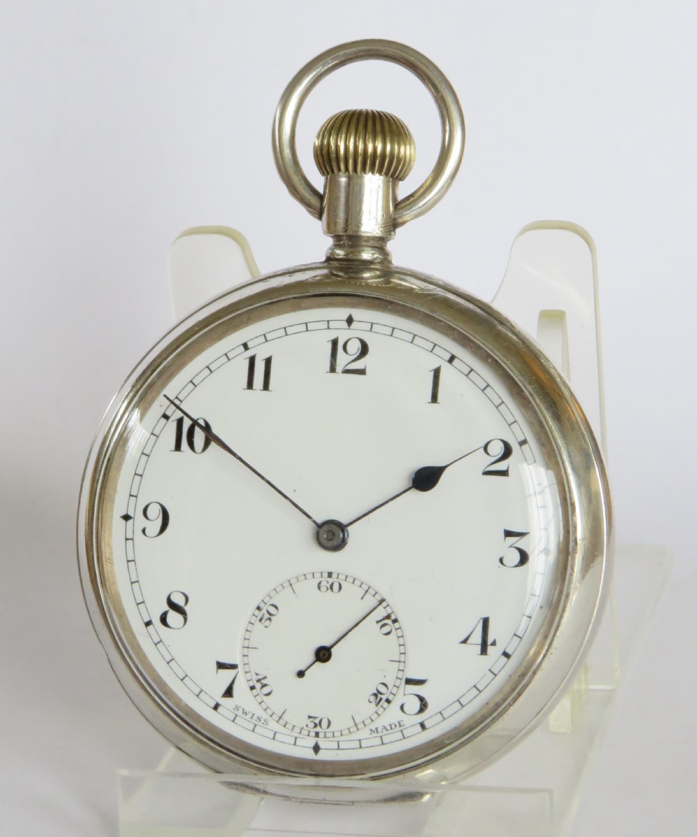 Antique Stauffer & Co silver pocket watch