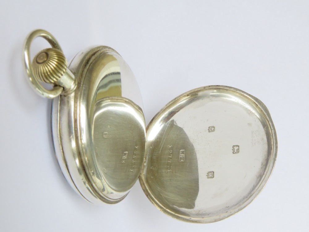 Antique Stauffer & Co silver pocket watch View III