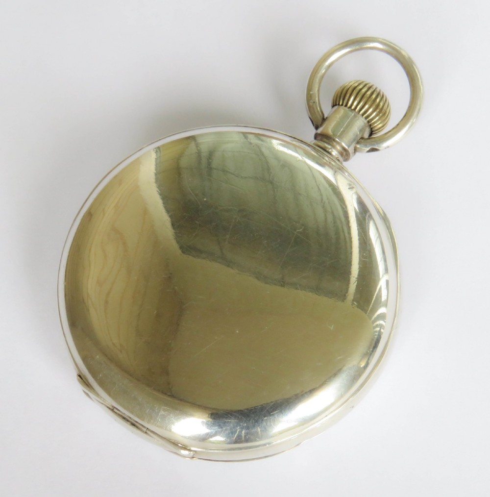 Antique Stauffer & Co silver pocket watch View V