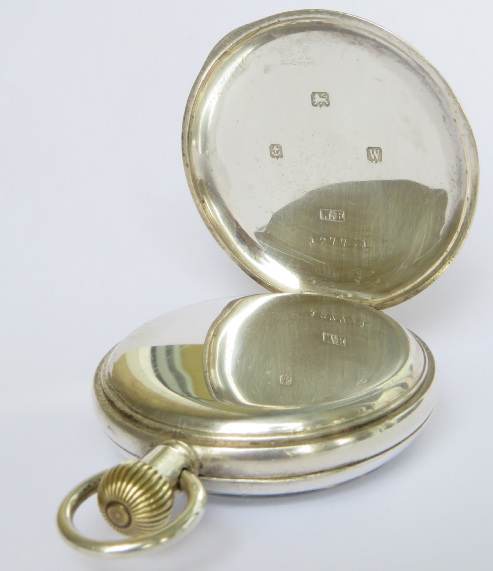 Antique Stauffer & Co silver pocket watch View VI