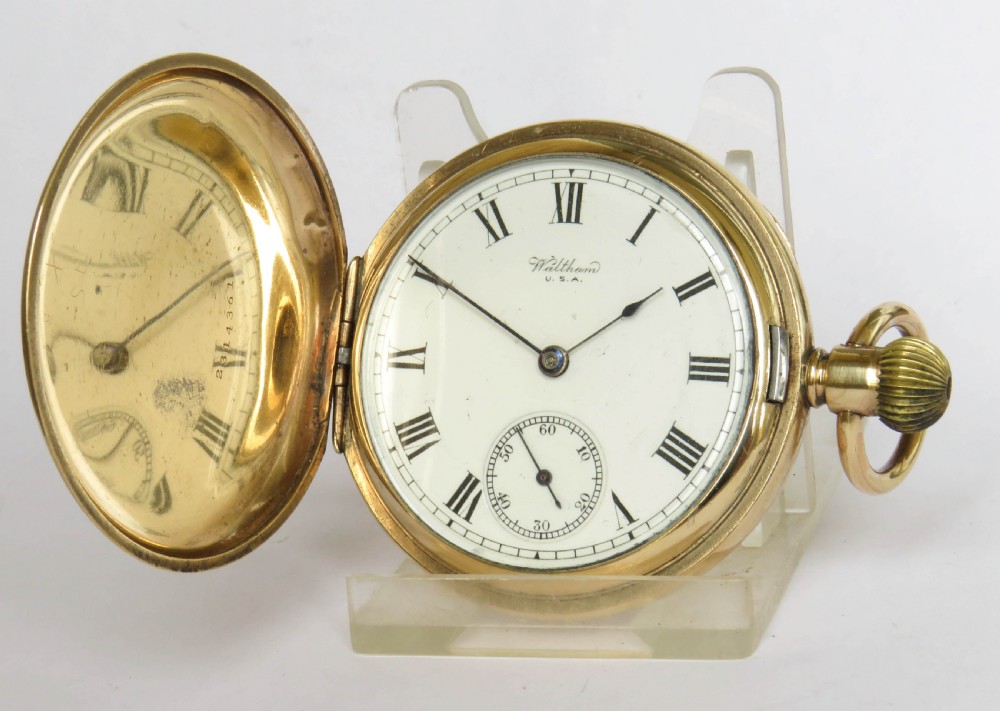 Antique Waltham Equity full hunter pocket watch, 1917