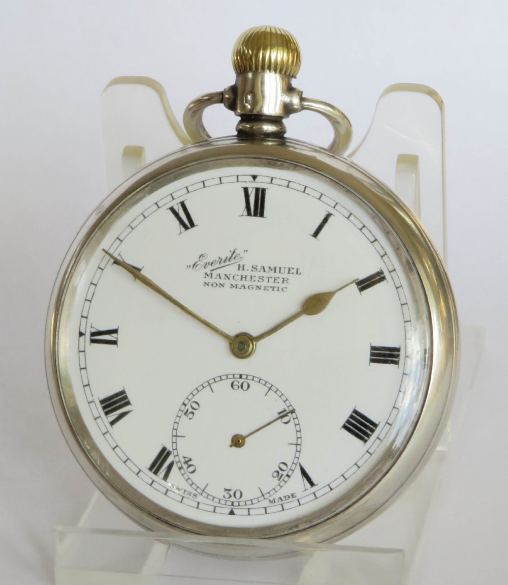 1937 silver “Everite” pocket watch from H Samuel