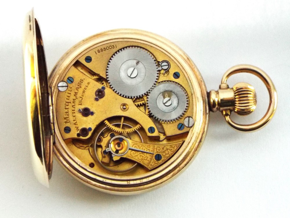 Antique Waltham Marquis pocket watch, 1912.

 View V