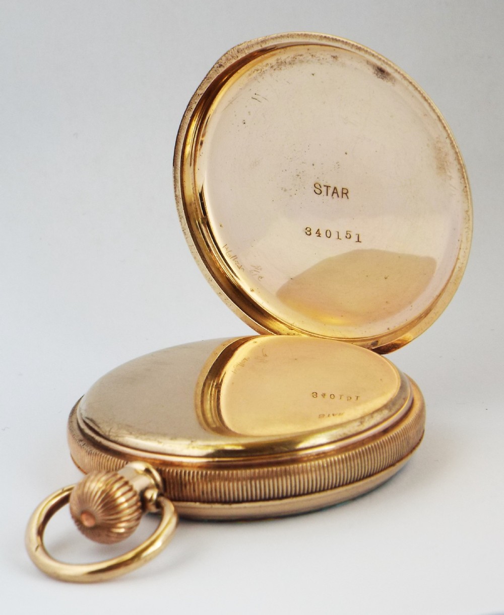 Antique Electa Dreadnought pocket watch. View III
