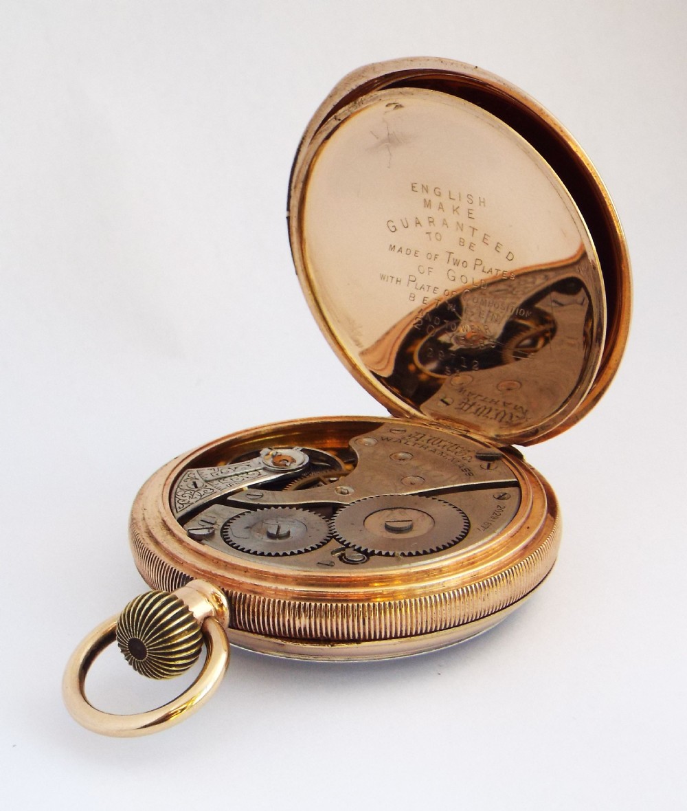 Antique Waltham pocket watch, 1915. View IV