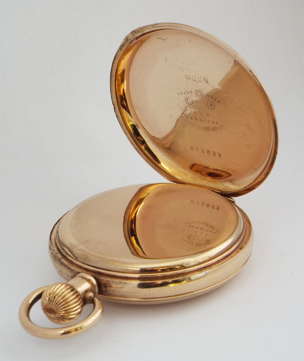 Waltham half hunter pocket watch, 1921. View IV