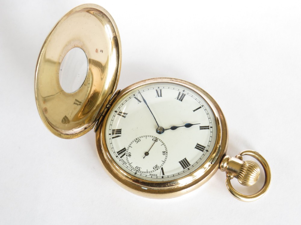 1930s Vertex Revue half hunter pocket watch View III