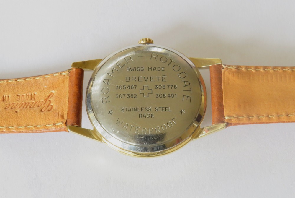 1950s Roamer Rotodate wrist watch View III