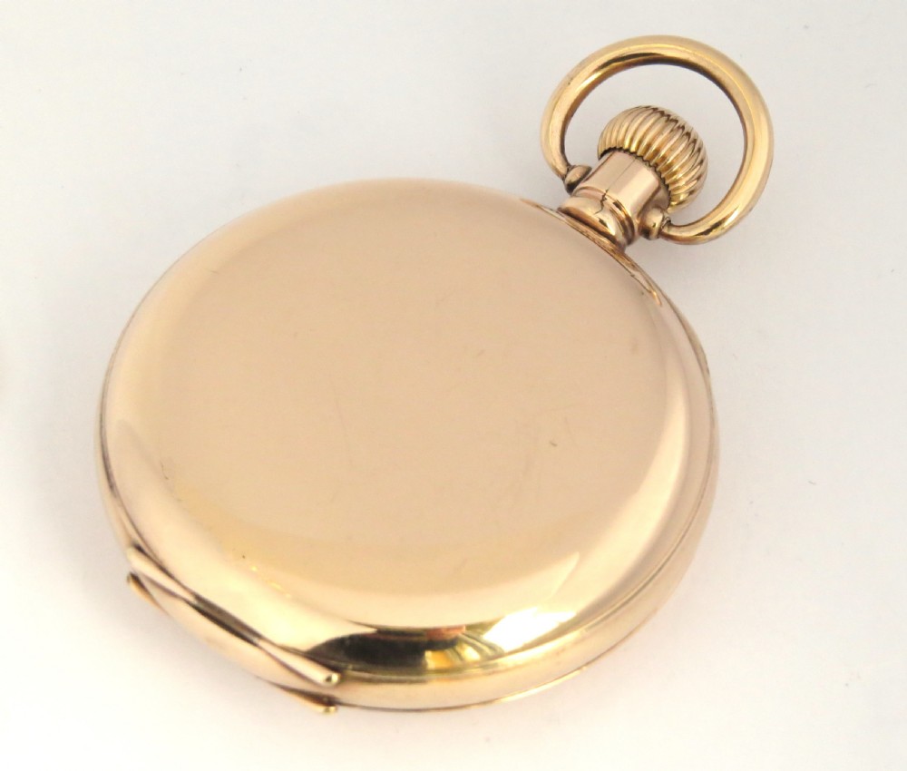 Antique Waltham Bartlett half hunter pocket watch, 1924. View III