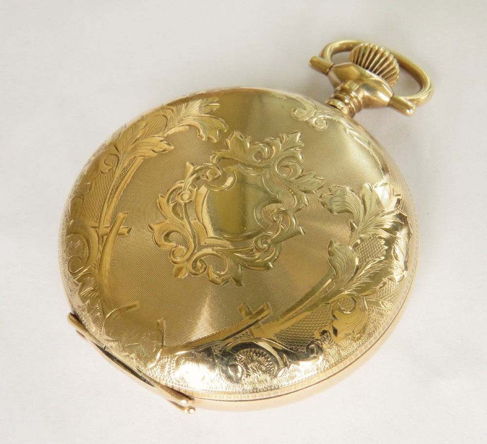 Antique Elgin full hunter pocket watch, 1913 View II