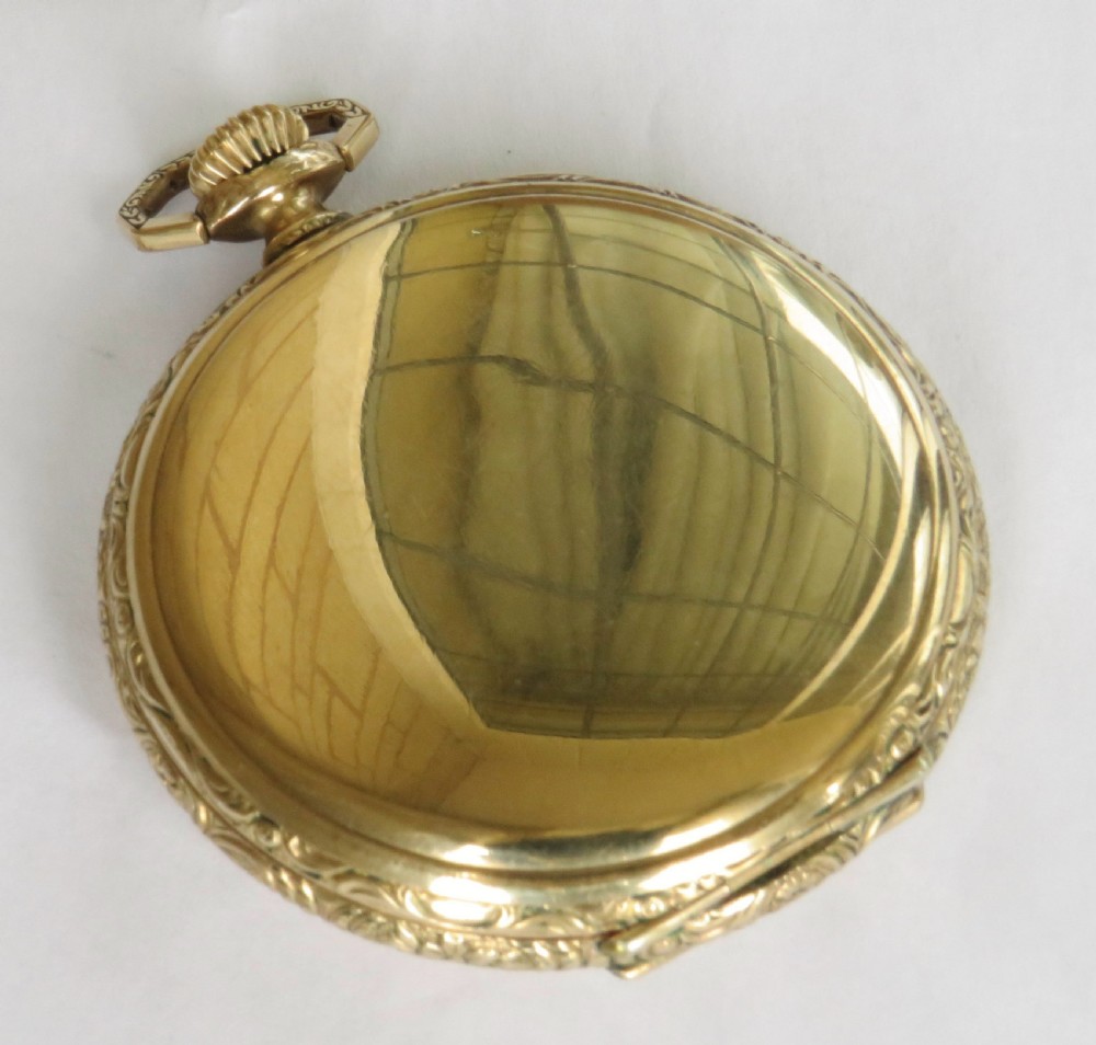 1930s Thomas Russell full hunter pocket watch View V