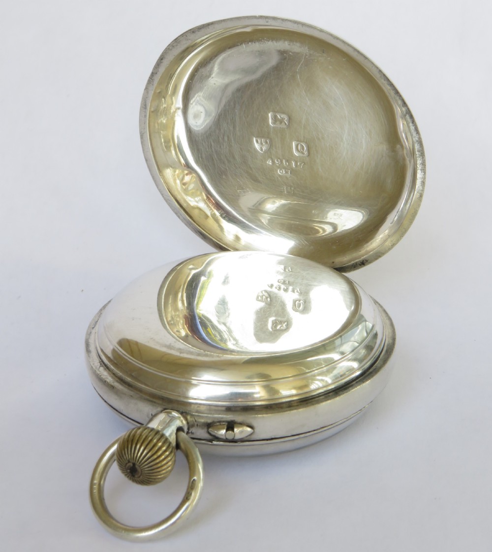 Antique silver pocket watch, Errington for Hinds View III