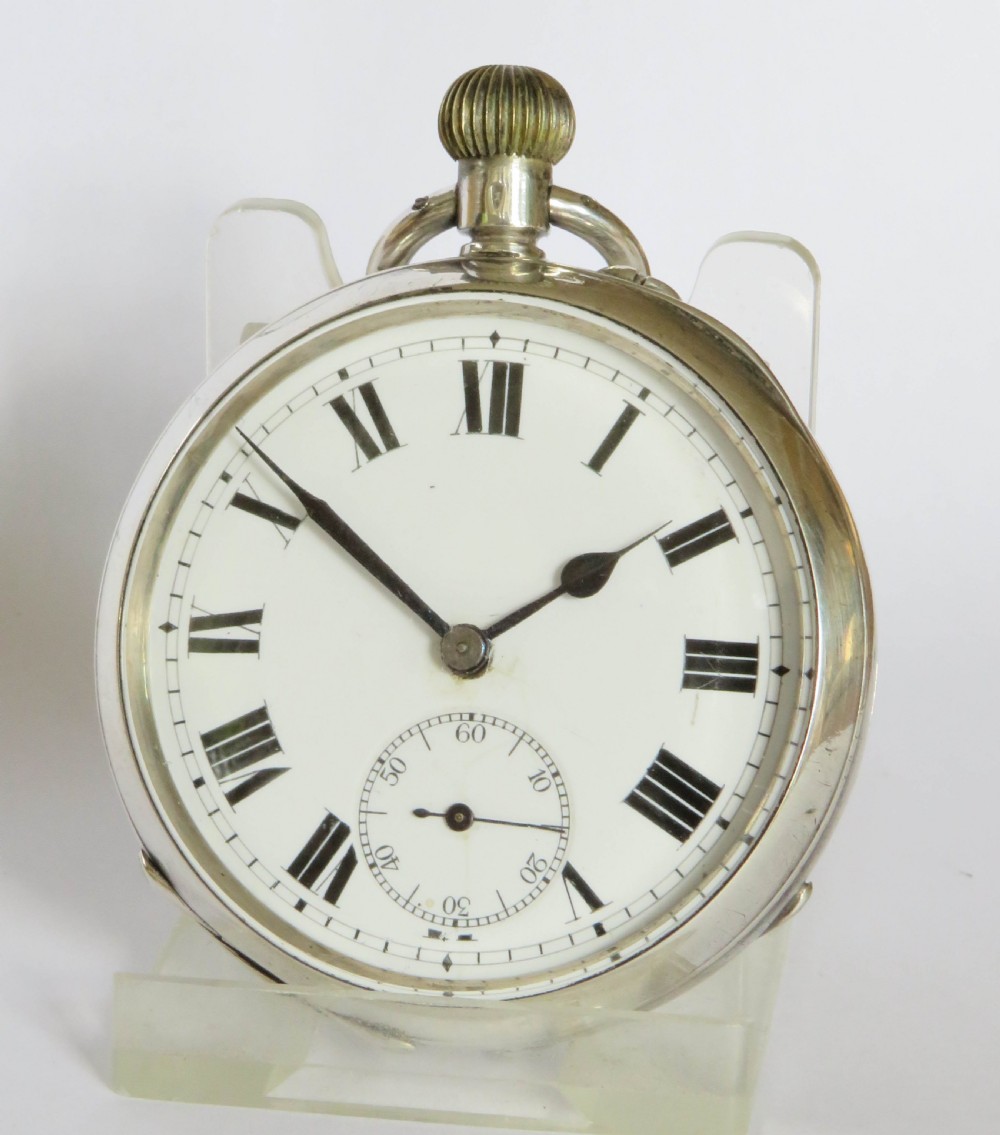 Antique Swiss silver pocket watch