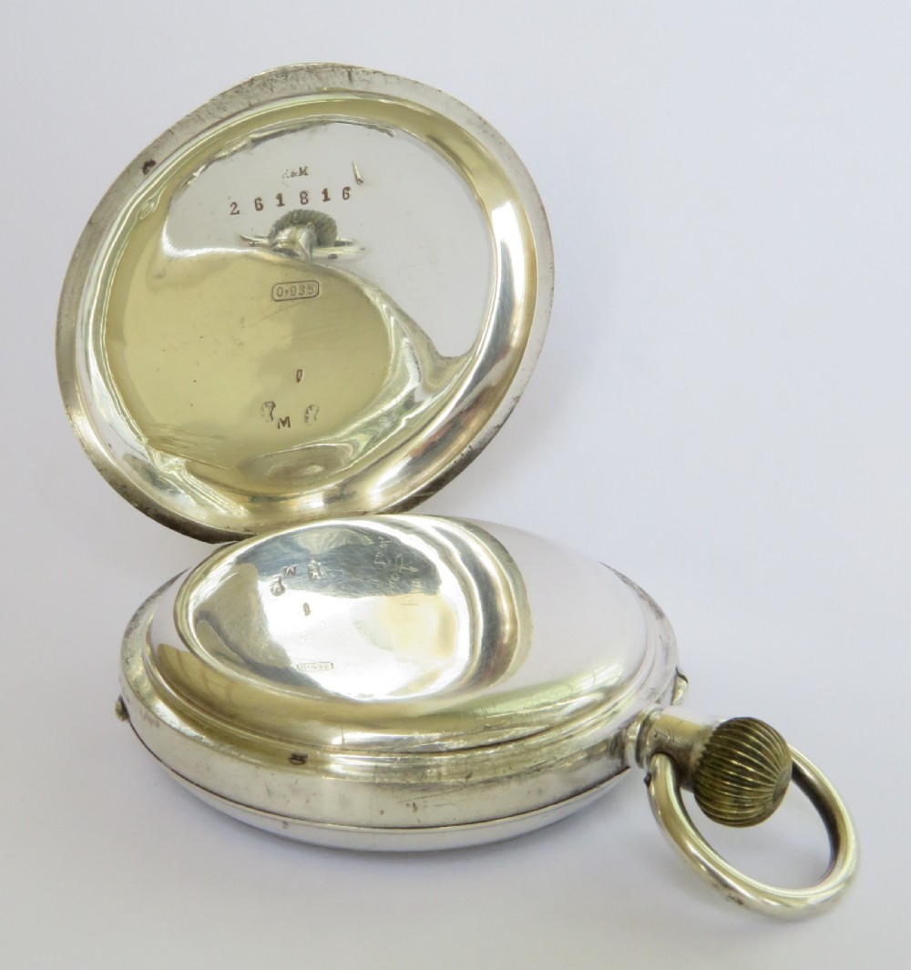Antique Swiss silver pocket watch View III