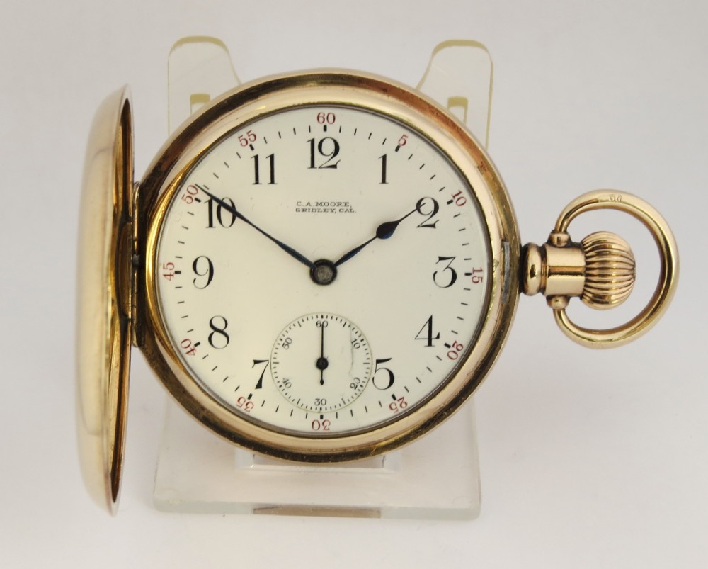 Antique 1907 Waltham full hunter pocket watch.