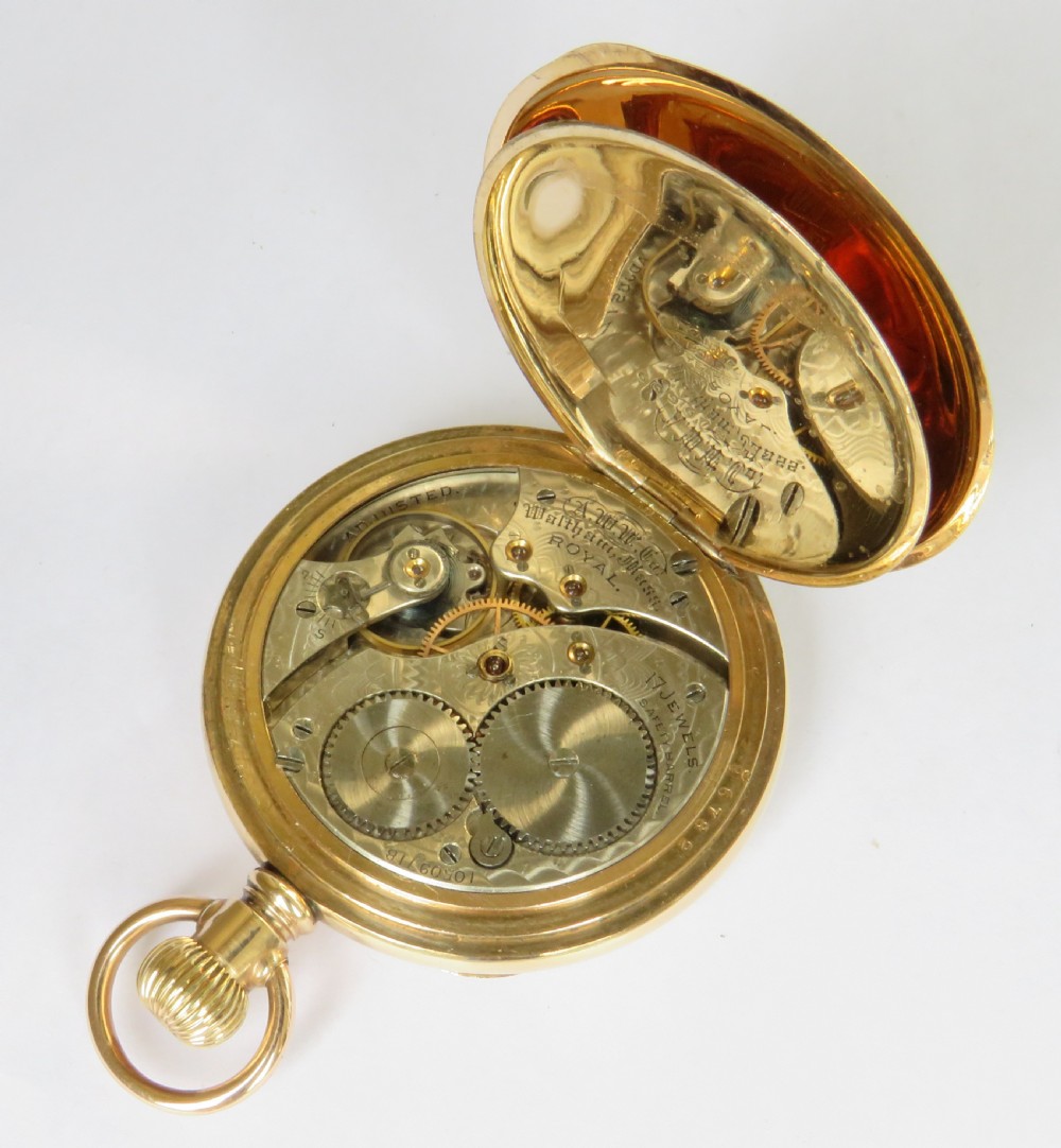 Antique Waltham Royal pocket watch, 1901 View IV
