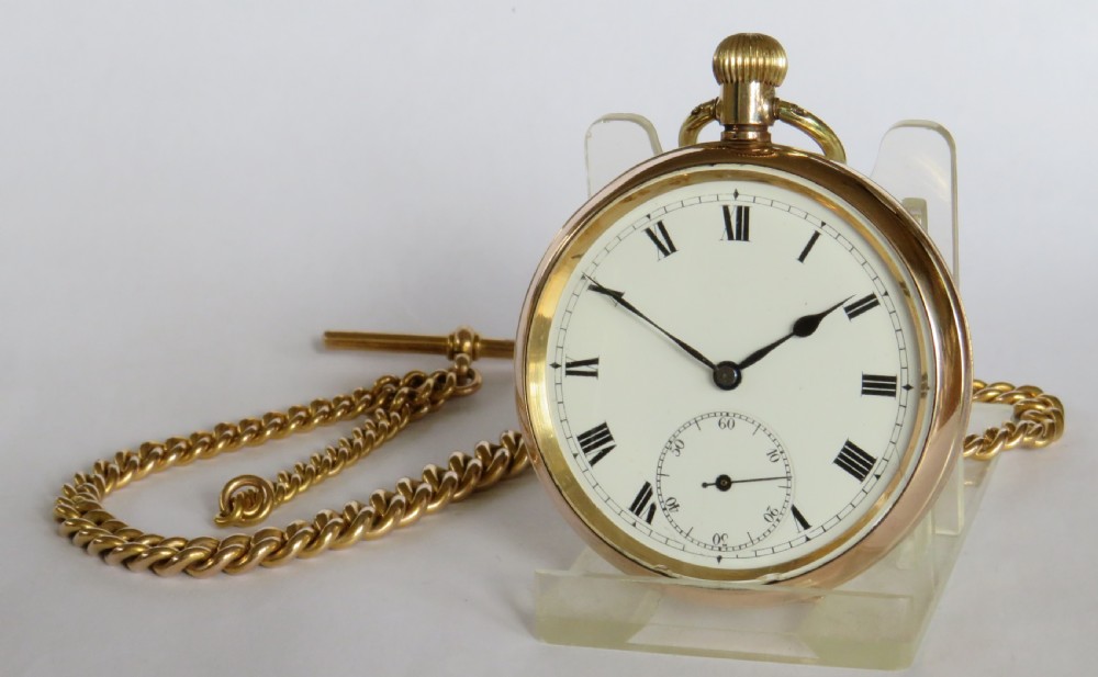 Antique Swiss pocket watch and chain
