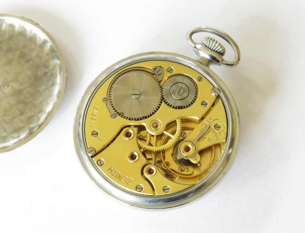 Antique Zenith pocket watch, c1940s View III