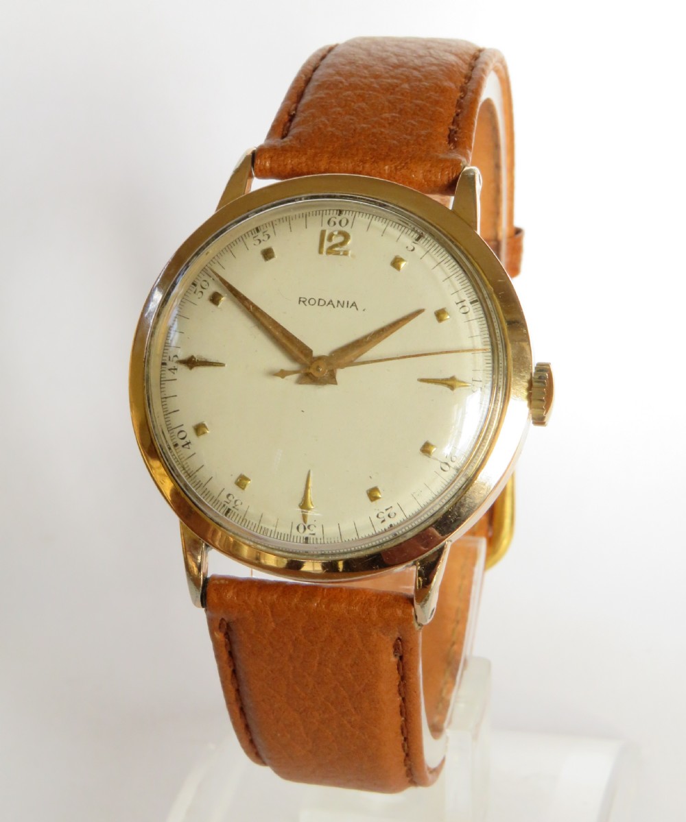 Gents 1950s Rodania De Luxe wrist watch