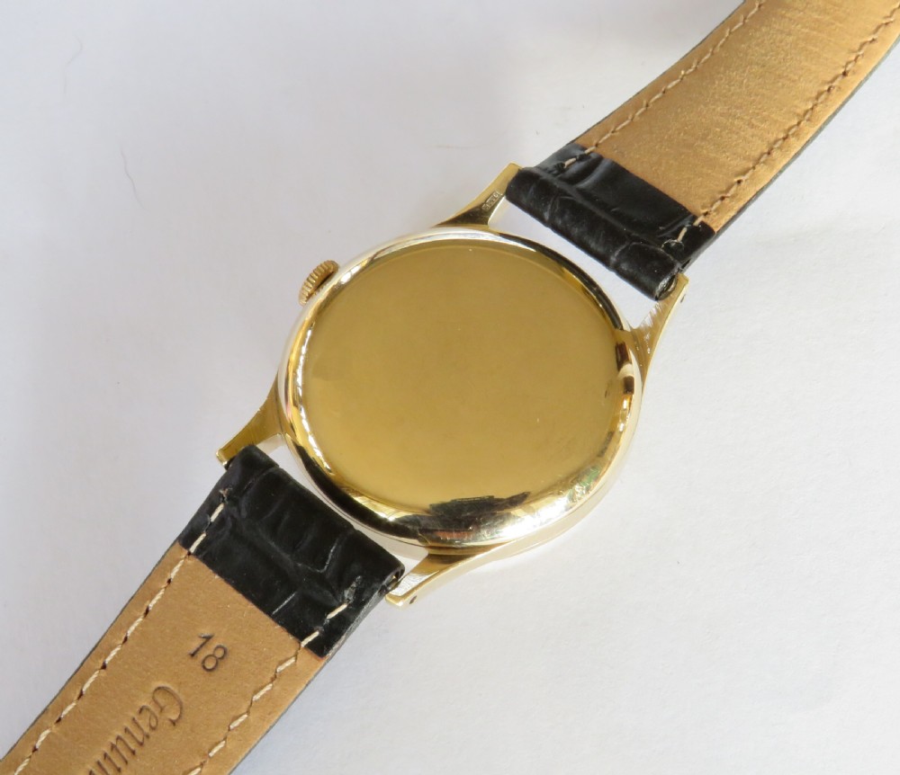 Gents 9ct gold Longines ‘bubble back’ wrist watch, 1958 View VI