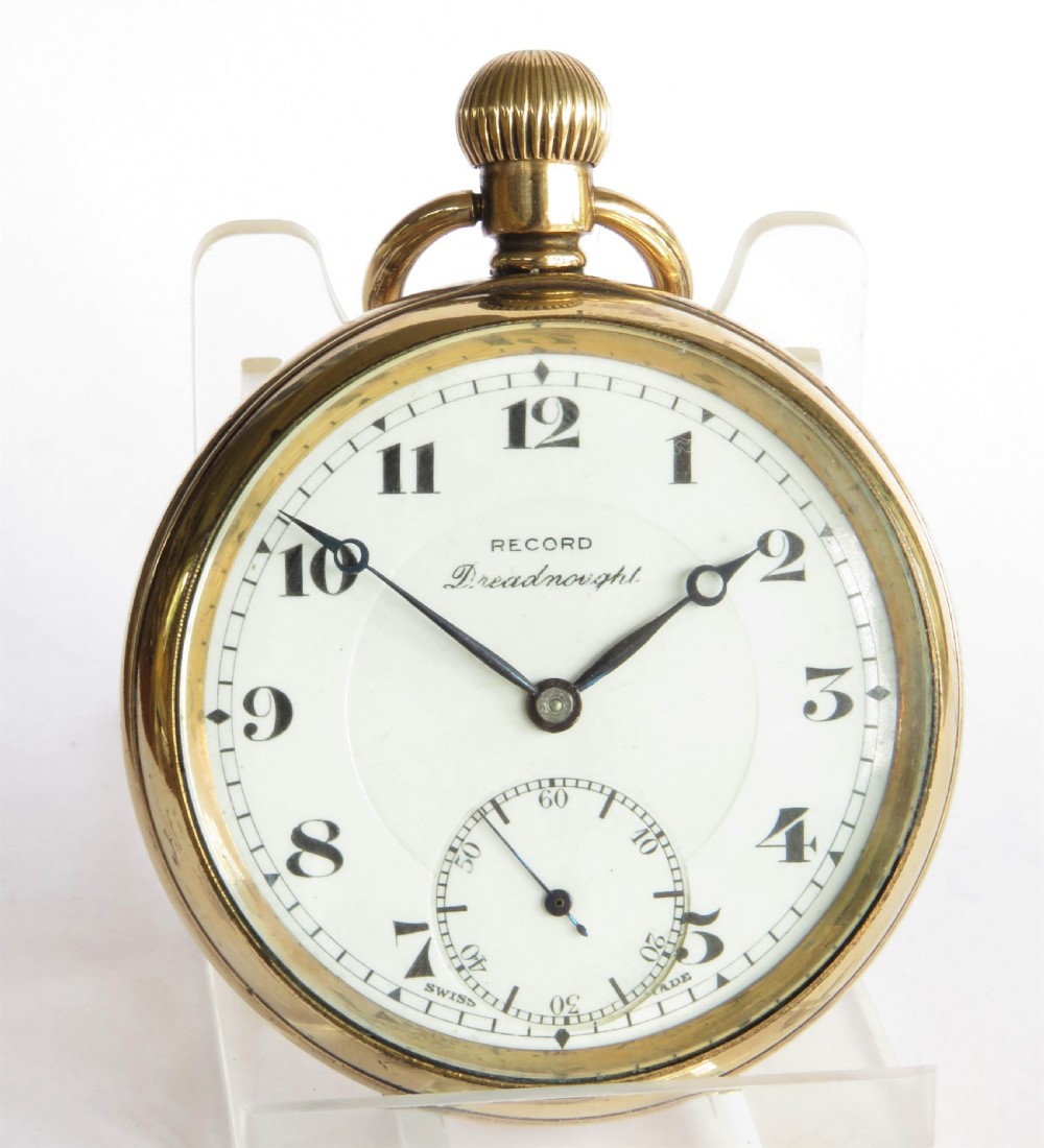 Antique Record Dreadnought pocket watch View II