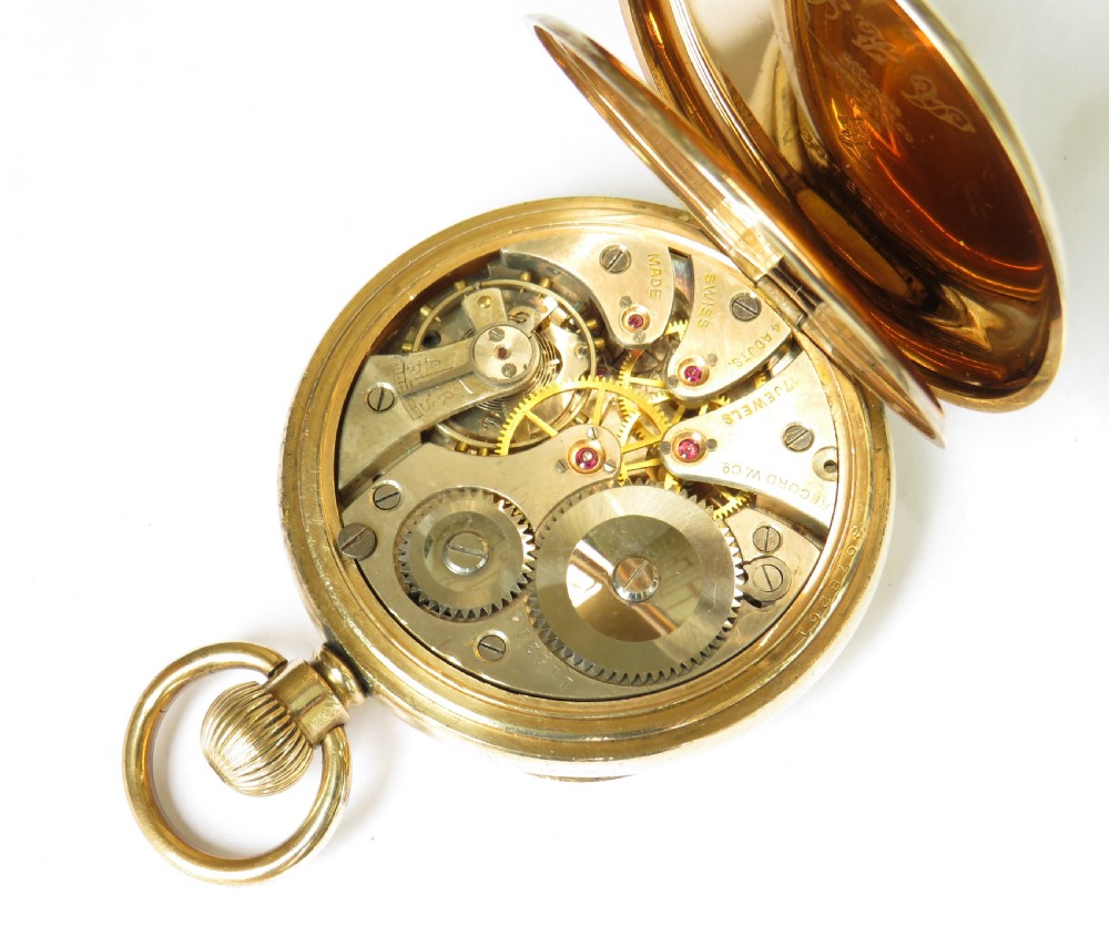 Antique Record Dreadnought pocket watch View V