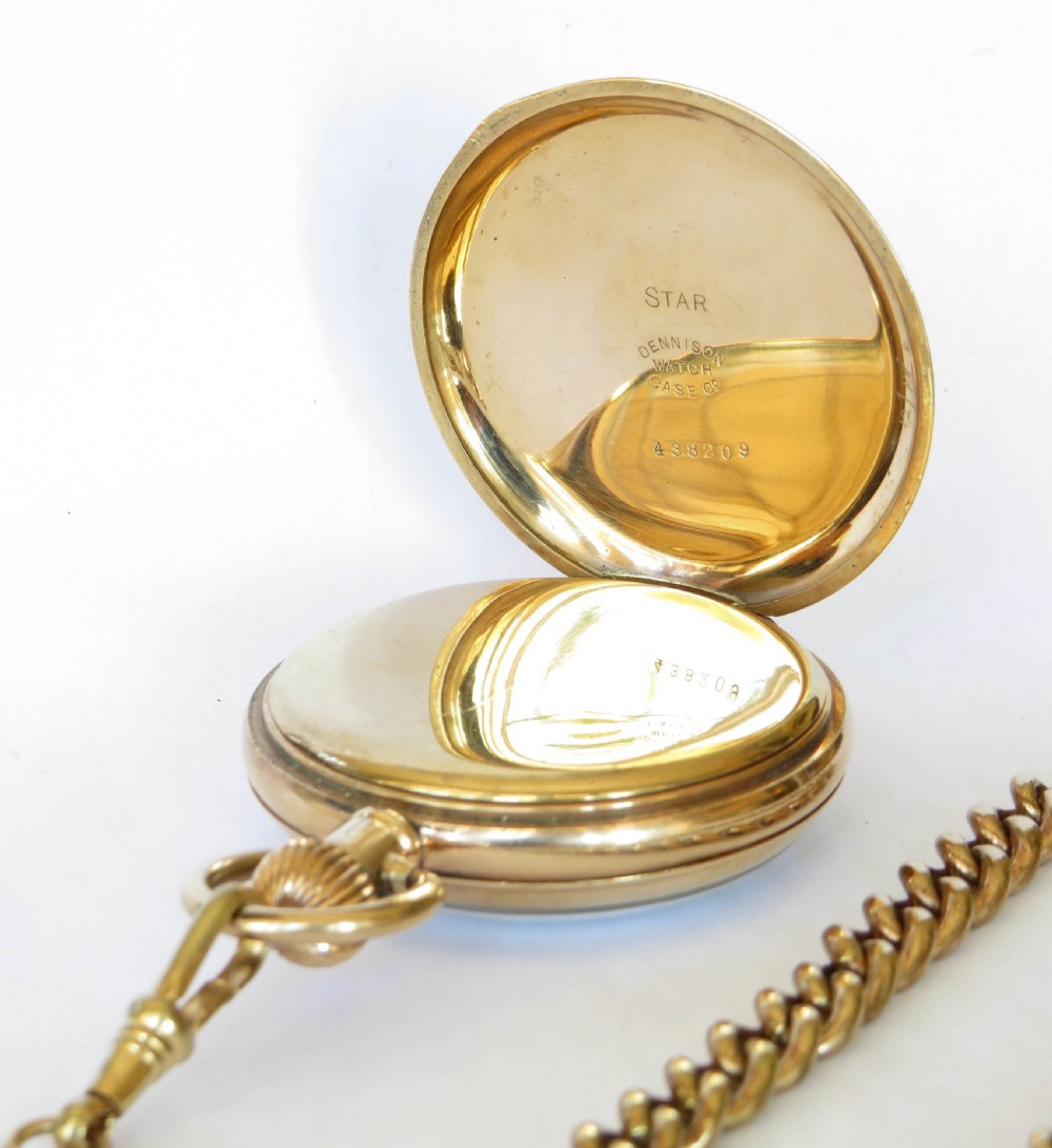 Antique 1920s Limit pocket watch and chain View III