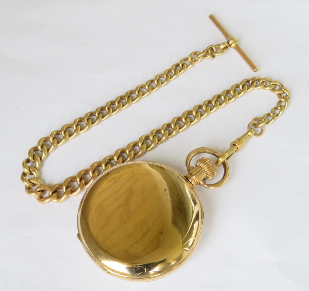 Antique 1920s Limit pocket watch and chain View V