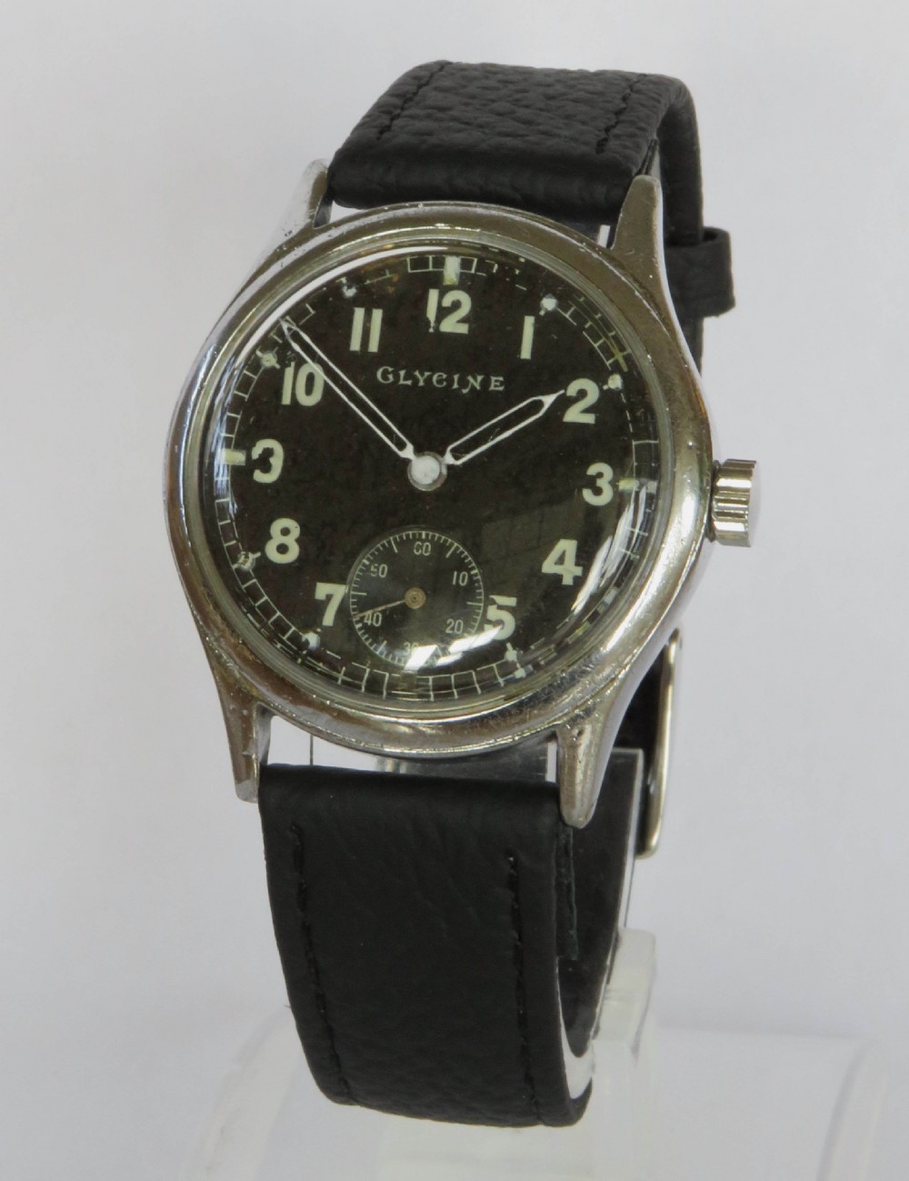 Gents 1940s German military Glycine wrist watch View II