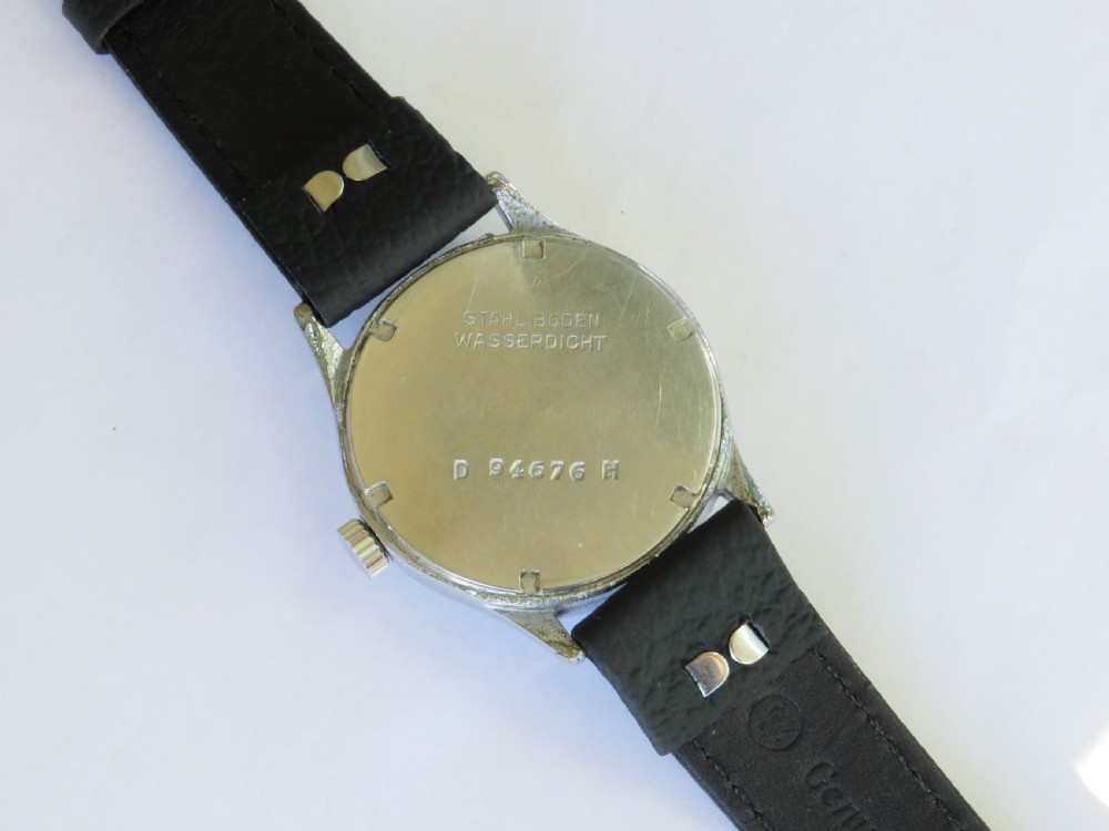 Gents 1940s German military Glycine wrist watch View IV