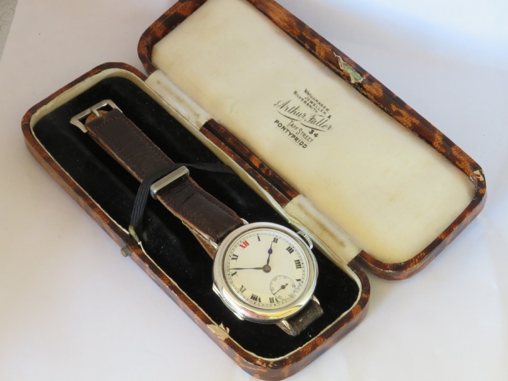 Gents silver Syren wrist watch, 1924 View II