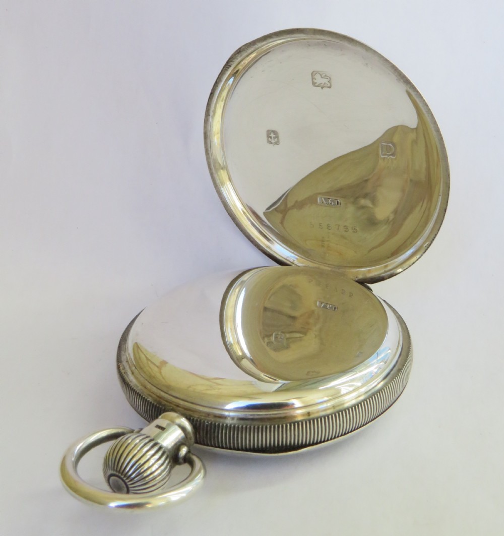 Silver Kays Keyless “Challenge” pocket watch, 1928 View IV