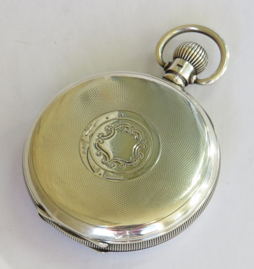 Silver Kays Keyless “Challenge” pocket watch, 1928 View V