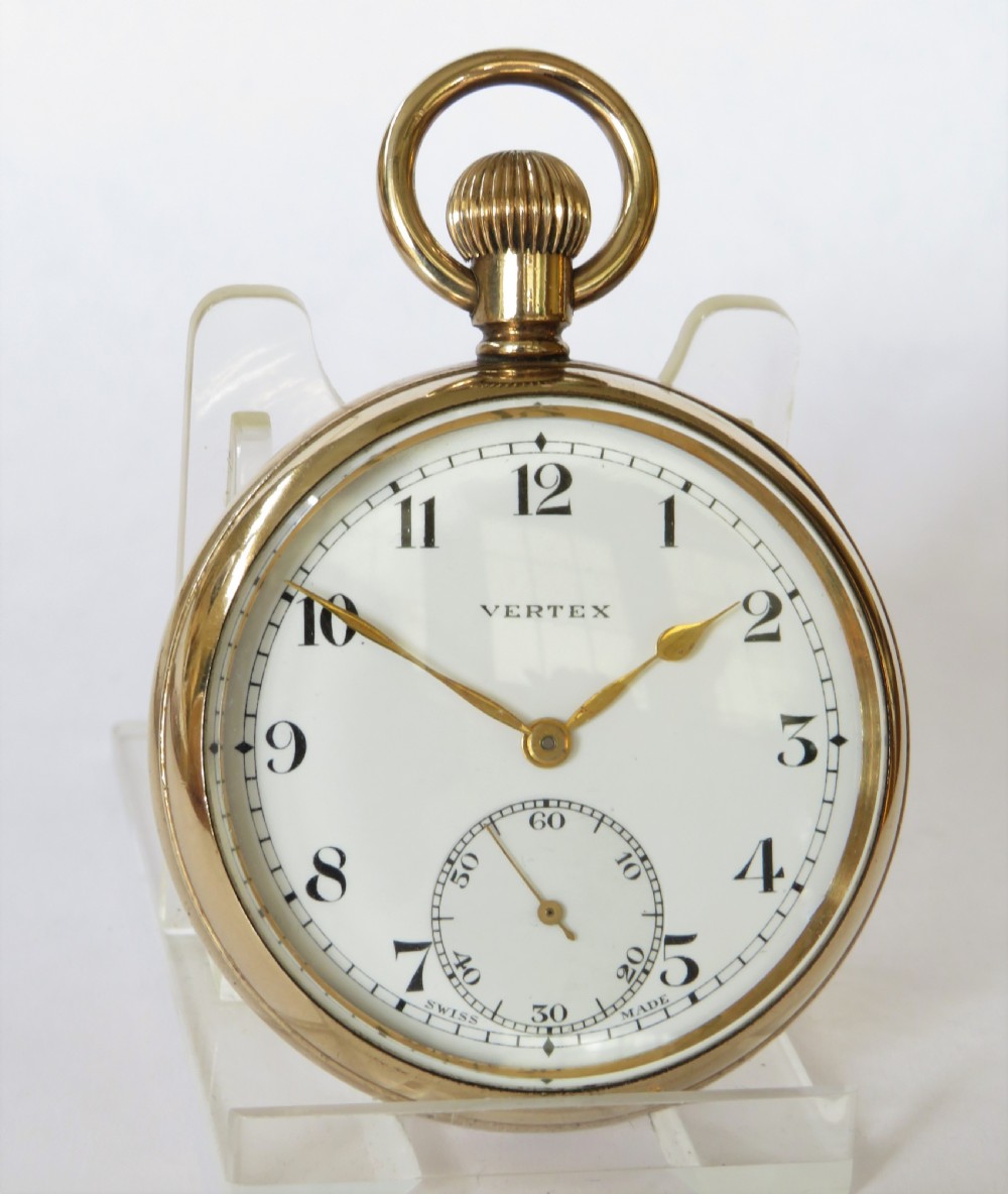 1930s Swiss Vertex pocket watch View II