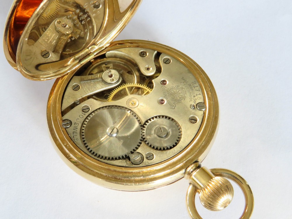 Antique Thomas Russell half hunter pocket watch View IV