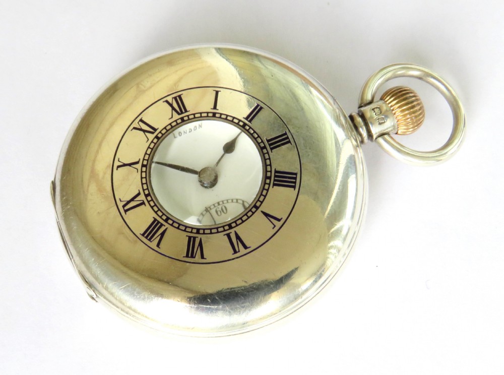 J W Benson half hunter pocket watch, 1933