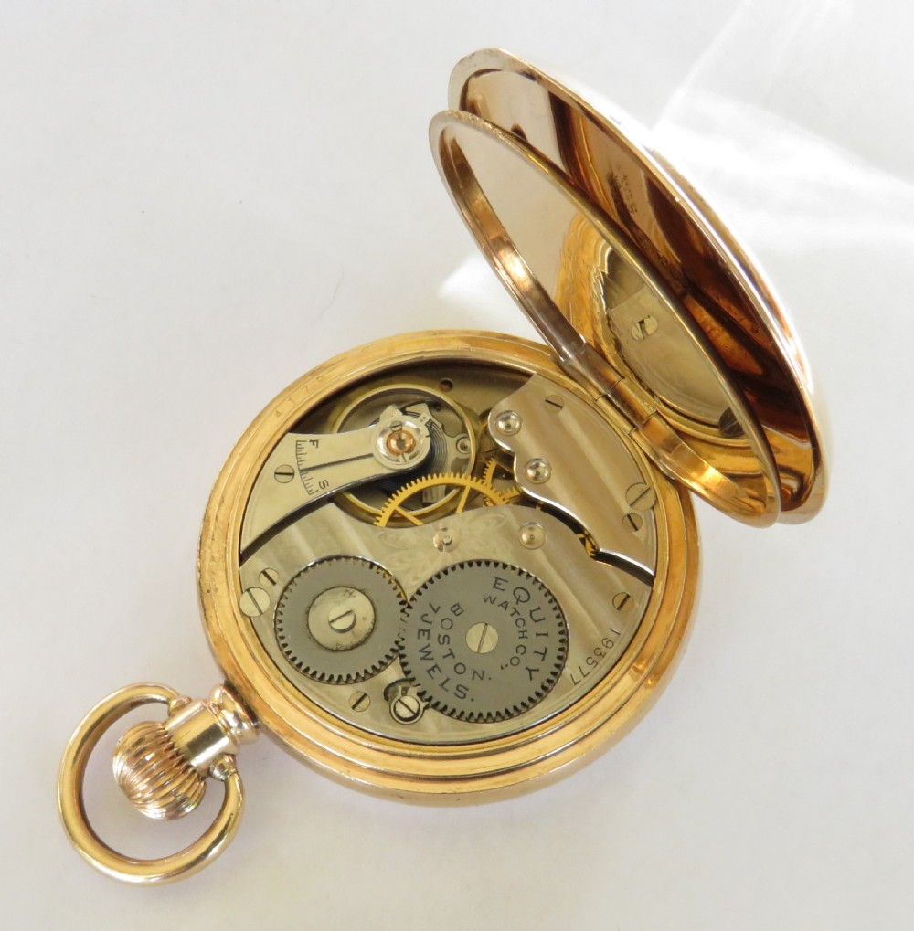 1930s Equity Watch Co pocket watch View III