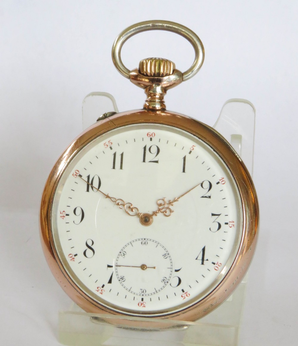 Antique silver IWC Probus Scafusia pocket watch