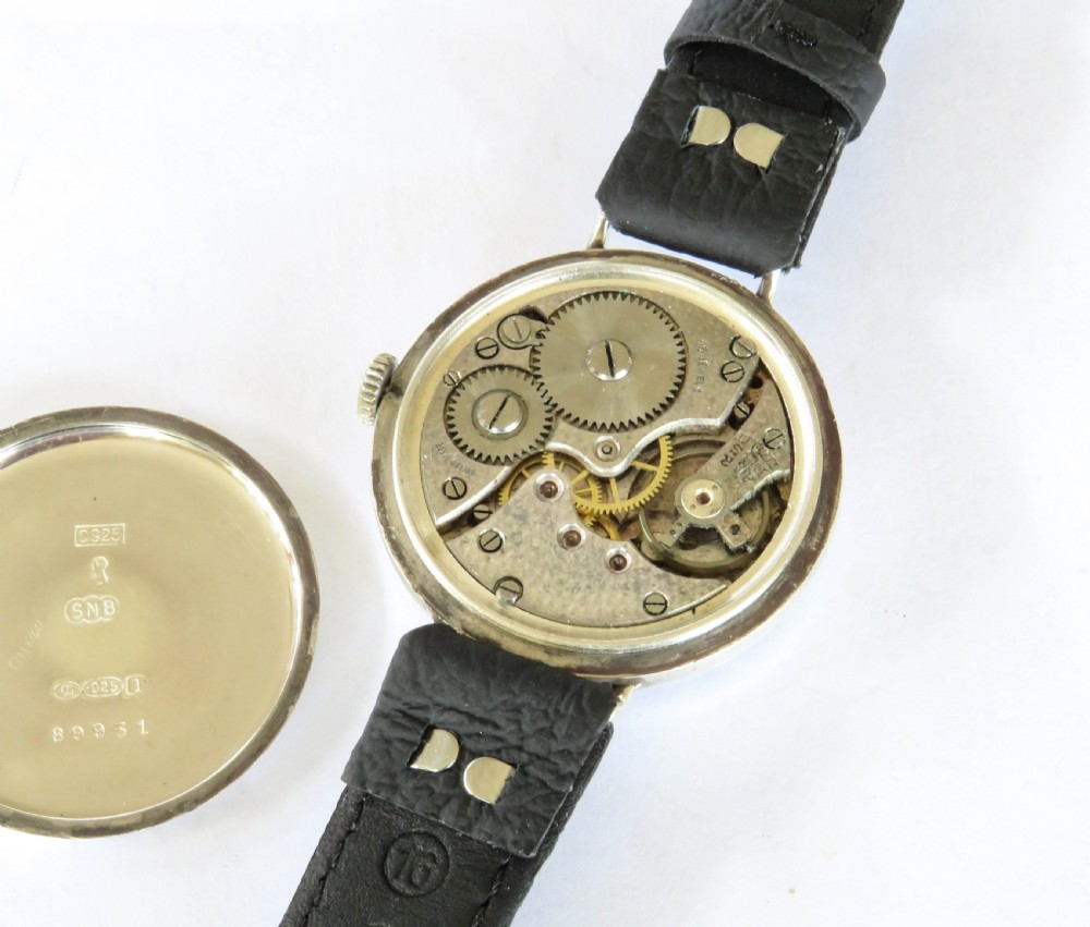 Gents silver wrist watch, 1934 View IV