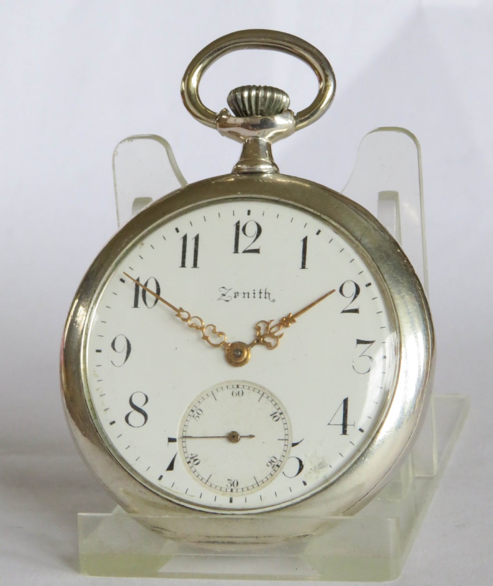 Antique silver Zenith pocket watch