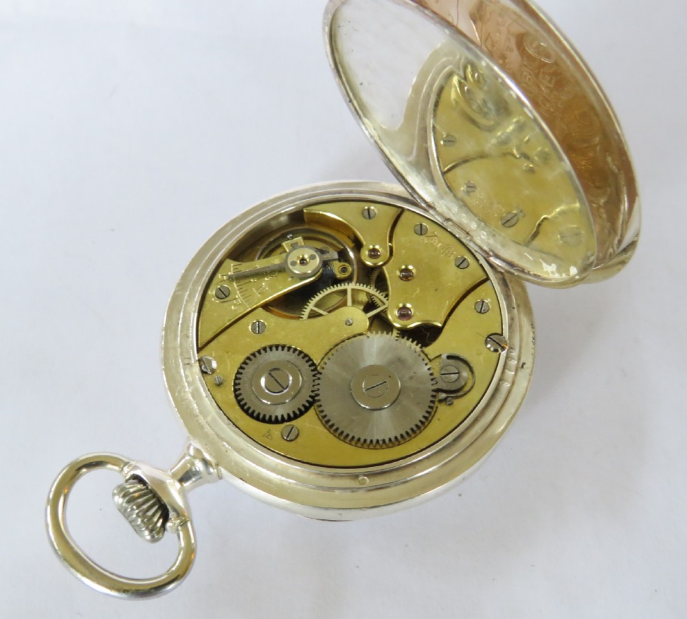 Antique silver Zenith pocket watch View IV